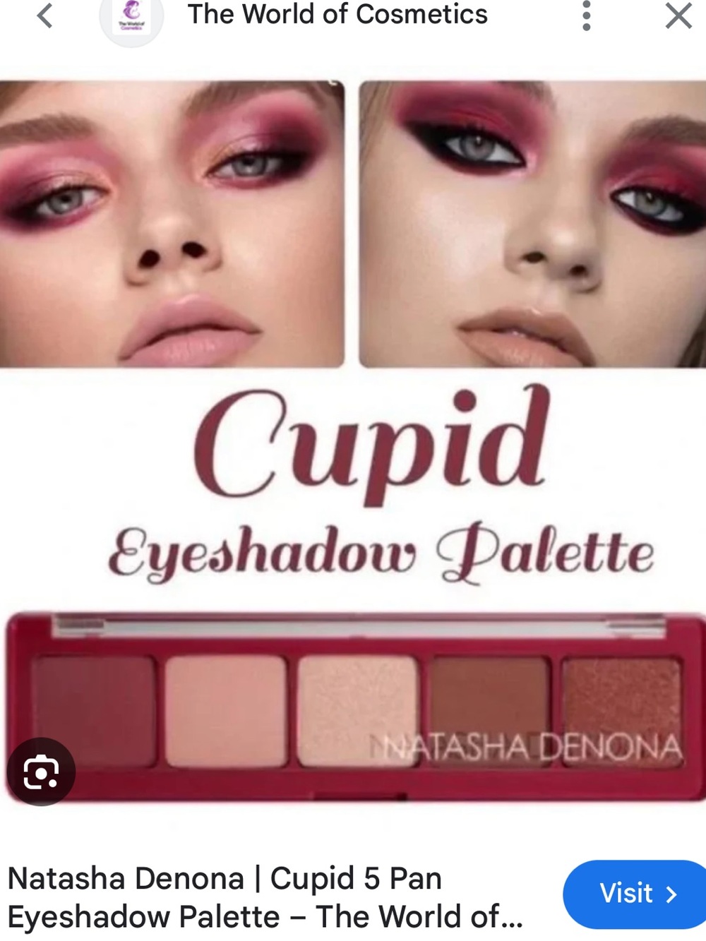 New Natasha Denona Cupid Eyeshadow Palette